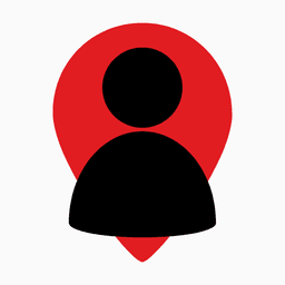 Namezi app icon — a person inside a map pin