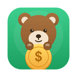 PayCount app icon — a bear holding a gold coin